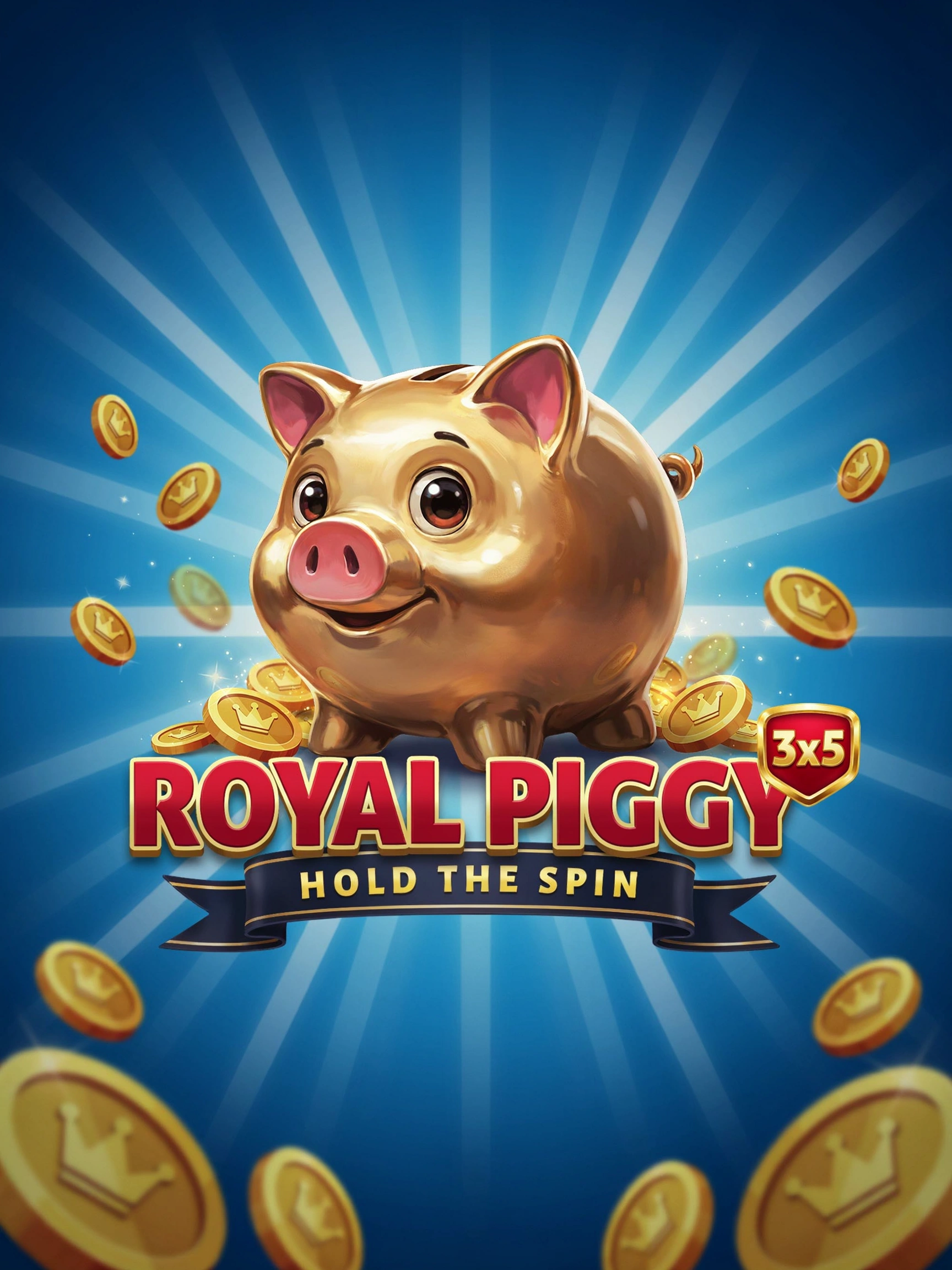 Cover tile for the Royal Piggy 3x5 Hold the Spin pokie