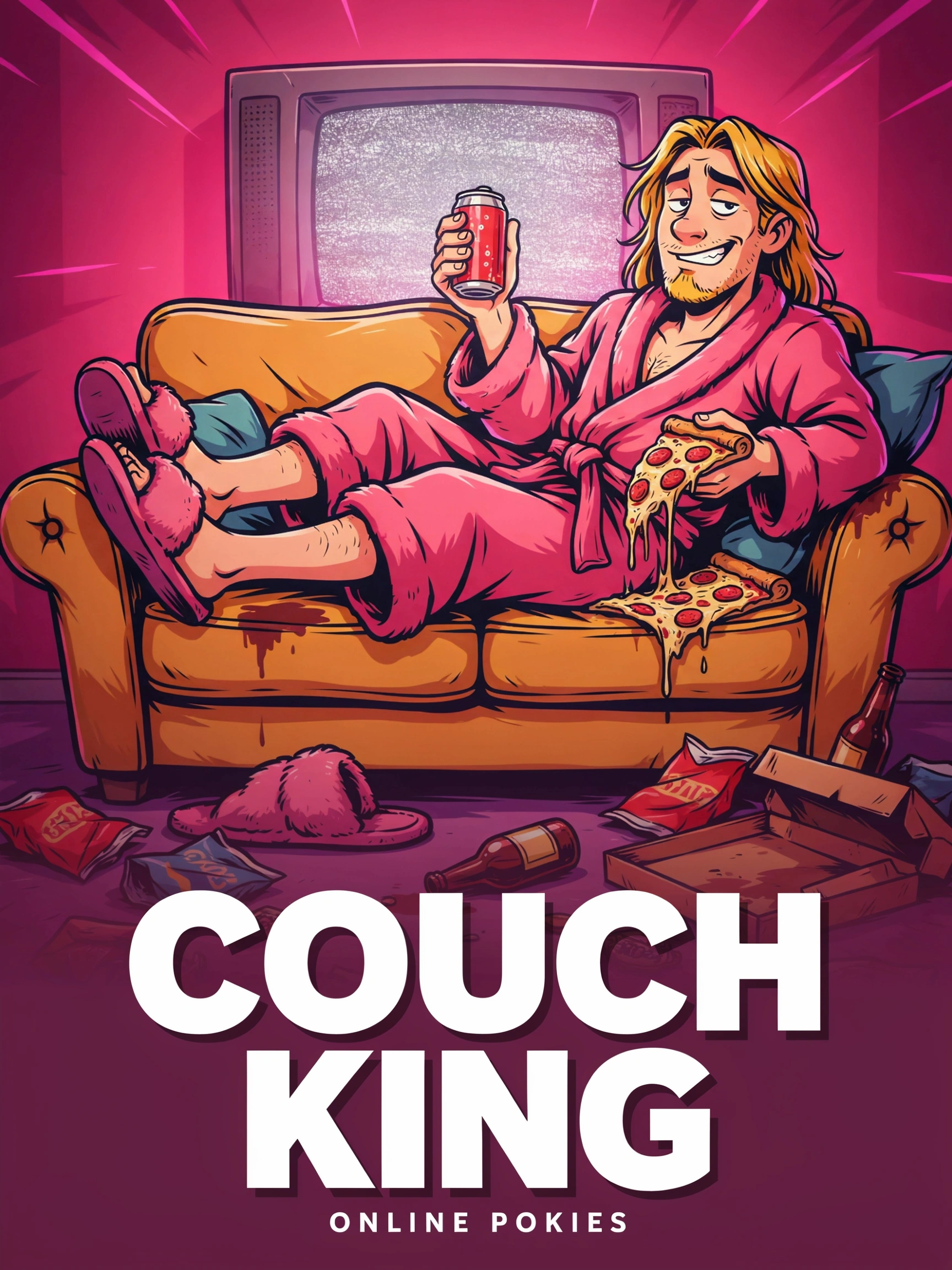 In-game art from the Sofa Surfer pokie