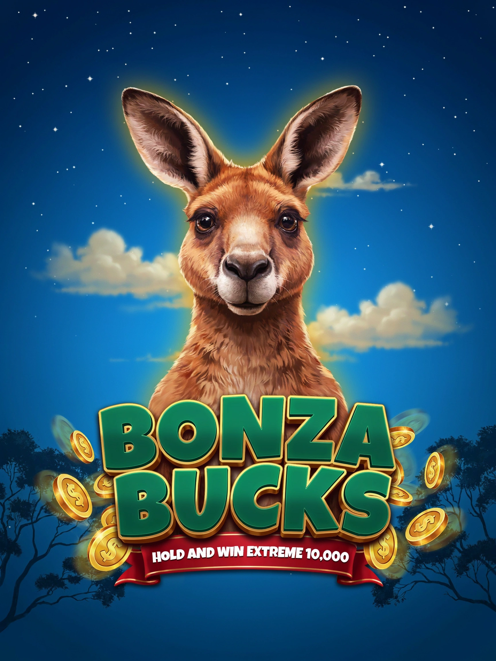 Artwork from the Bonza Bucks Hold and Win Extreme pokie